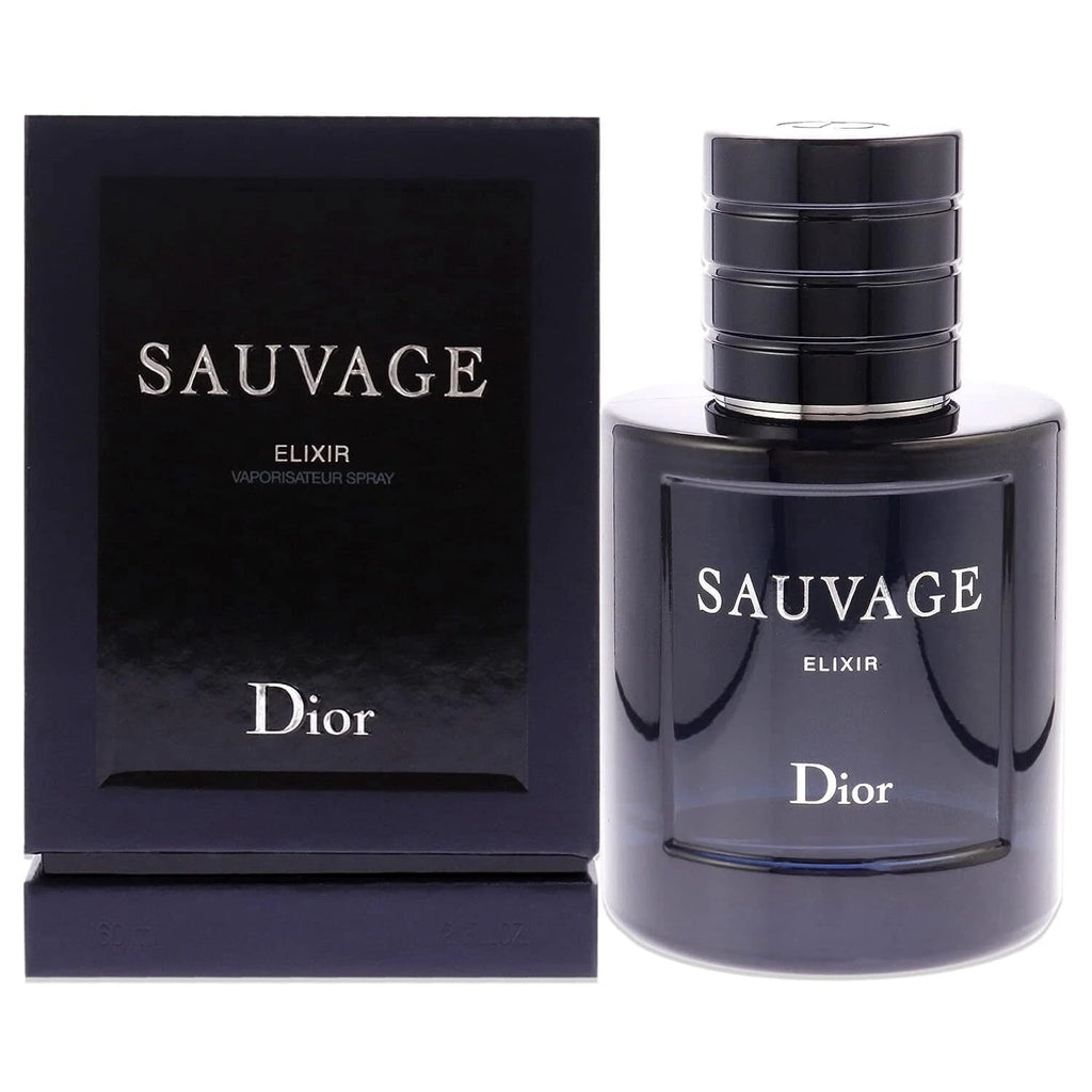 Christian Dior Sauvage Elixir Men's Parfum Spray 2 oz / 60ml – Spicy Woody Long-Lasting Fragrance