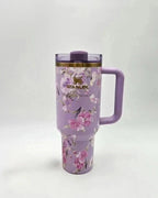 Stanley x LoveShackFancy Quencher H2.0 FlowState™ 40 oz – Happy Thoughts Purple | Limited Edition